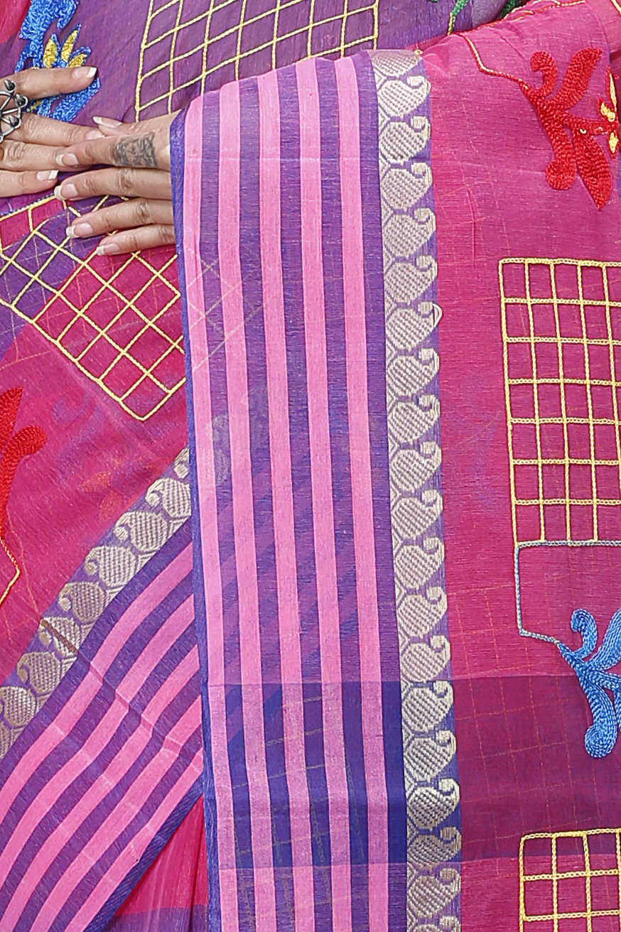 Dark Pink Pure Cotton Rivka Tant Embroidery (981)